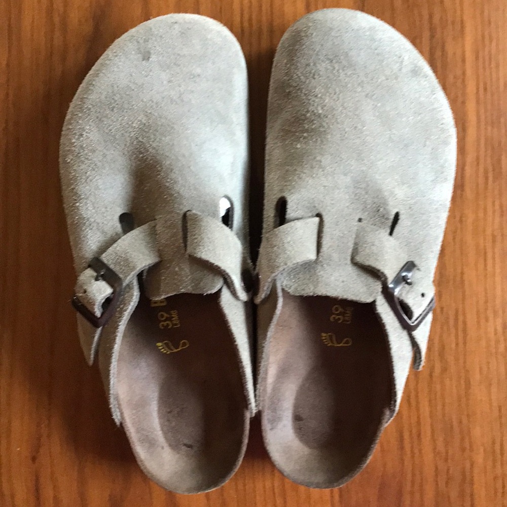 Birkenstock Boston Suede Leather - Tan size 39